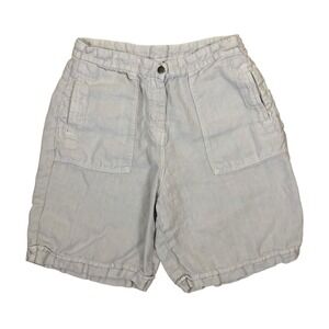 Poetry Linen High Waist Utility Shorts Pockets Relaxed Fit 10 Women's